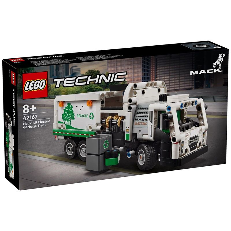 لگو سری mack lr electric müllwagen کد 42167